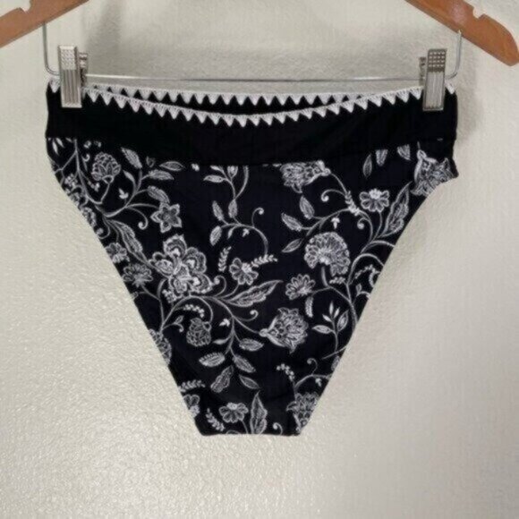 New Cupshe Embroidered Padded Cup Bikini Set Boho Beachy Feminine High Cut - Picture 8 of 11